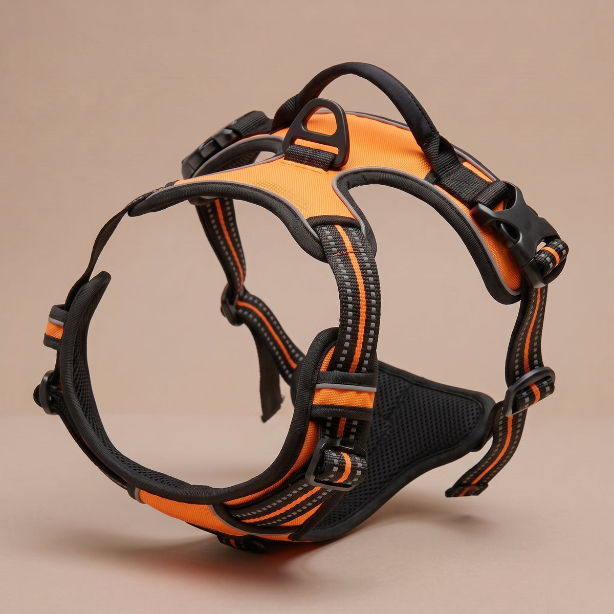 Harnais Anti-Traction pour Chien avec Clip Frontal – Poignée de Contrôle et Bandes Réfléchissantes, Grand Chien