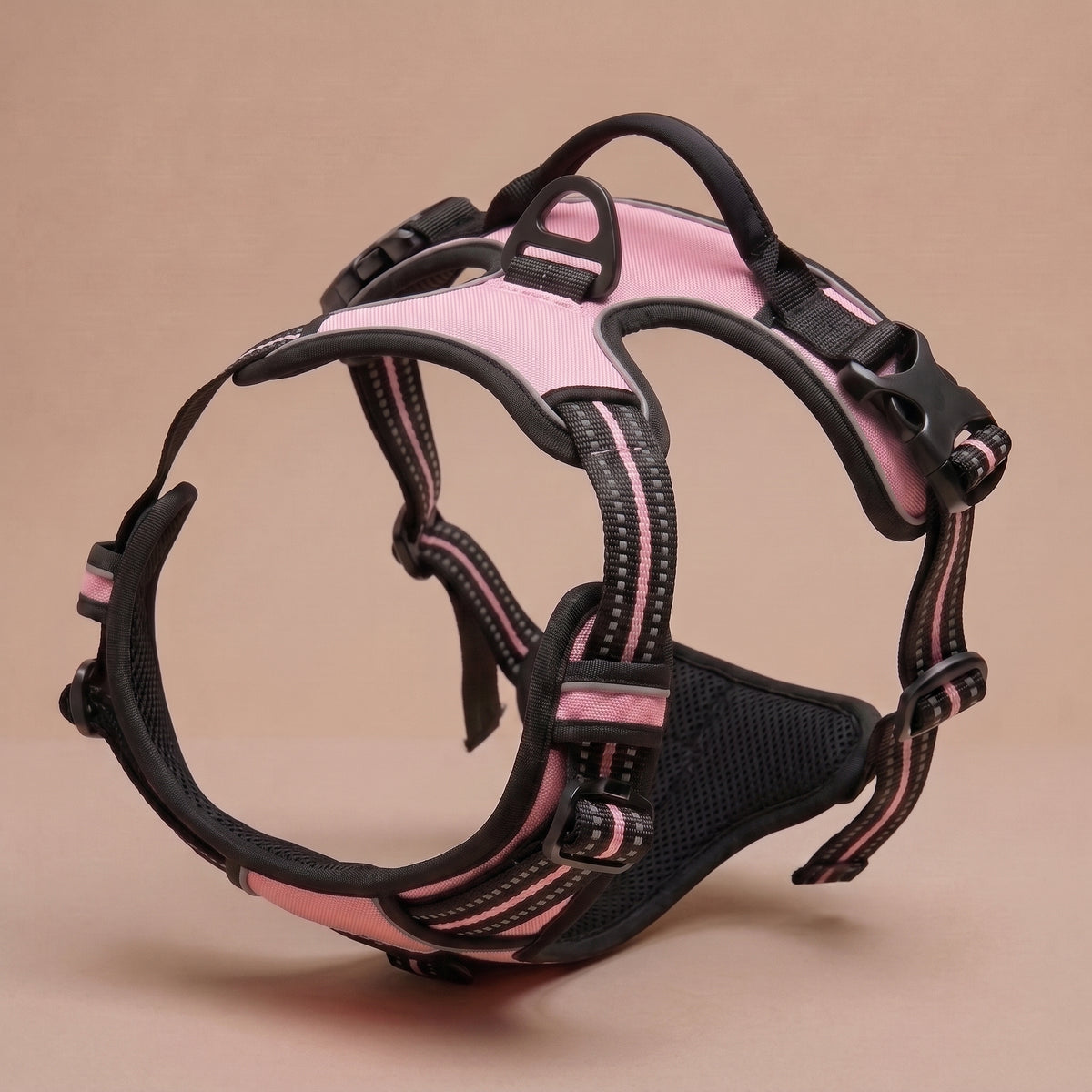 Harnais Anti-Traction pour Chien avec Clip Frontal – Poignée de Contrôle et Bandes Réfléchissantes, Grand Chien