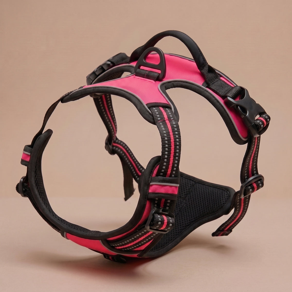 Harnais Anti-Traction pour Chien avec Clip Frontal – Poignée de Contrôle et Bandes Réfléchissantes, Grand Chien