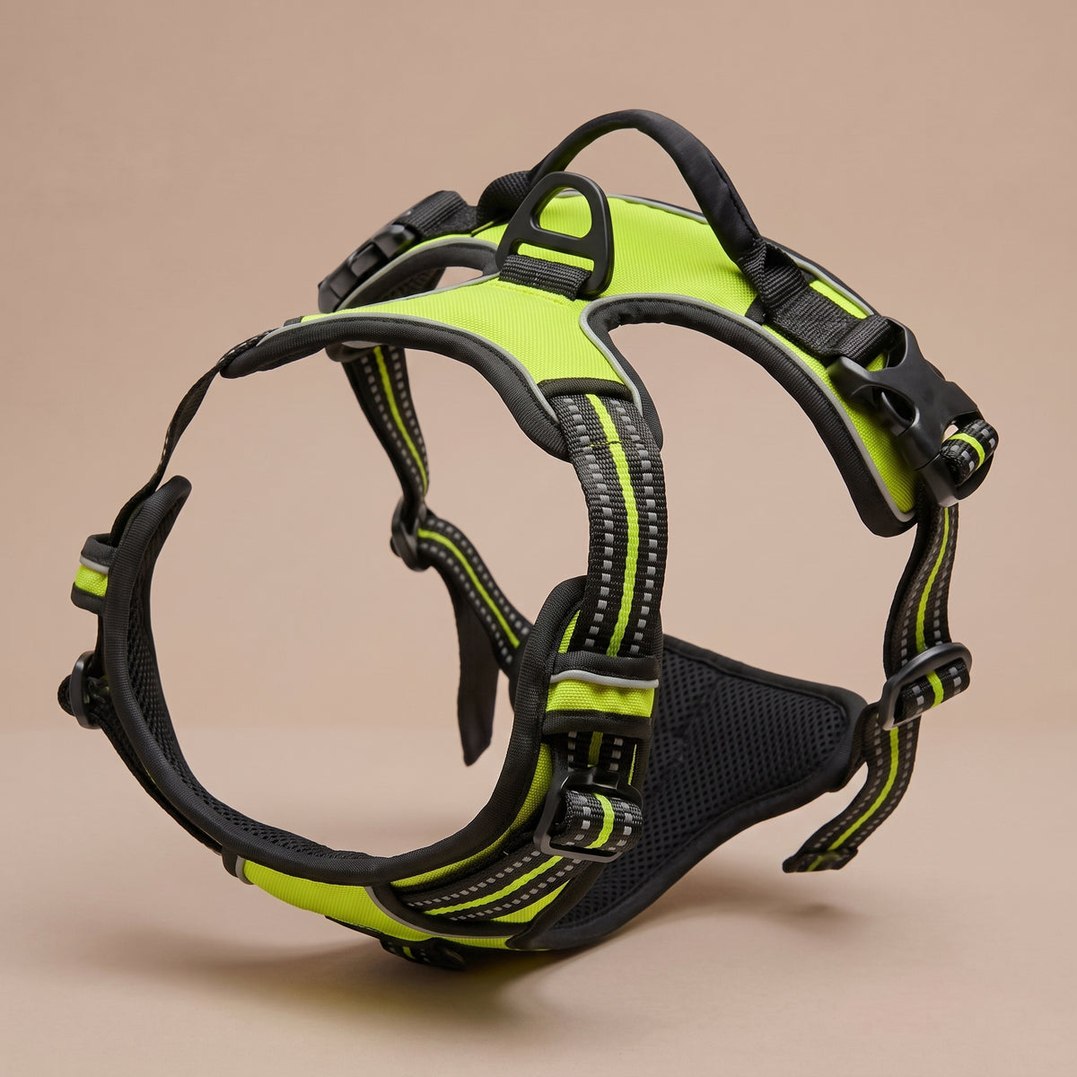 Harnais Anti-Traction pour Chien avec Clip Frontal – Poignée de Contrôle et Bandes Réfléchissantes, Grand Chien